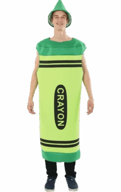 Mens Green Crayon Costume