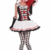 AMSCAN Girls Teen Harlequin Honey Jester Costume