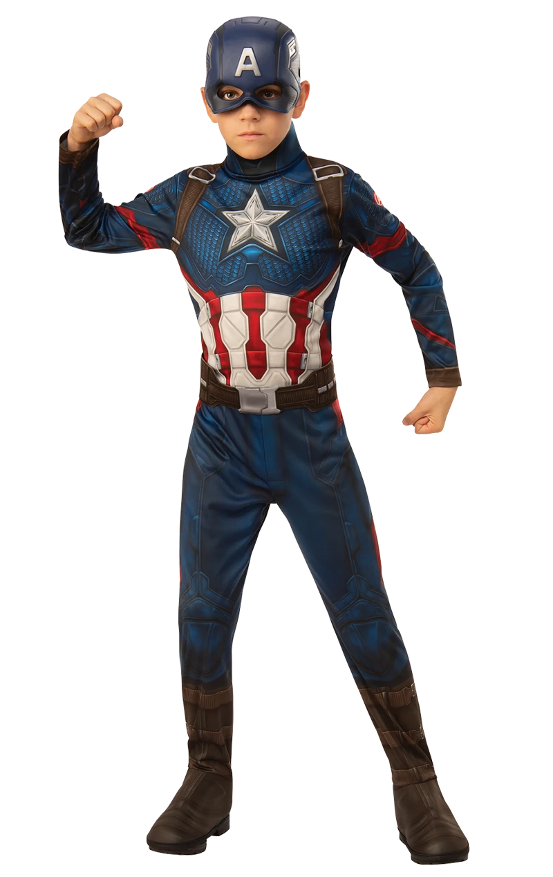 Boys Captain America Endgame Costume 3 Boys Captain America Endgame Costume