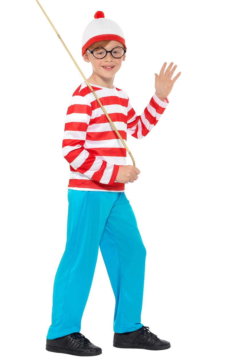 Smiffys Boys Where's Wally Costume 4 Smiffys Boys Where's Wally Costume - Image 2