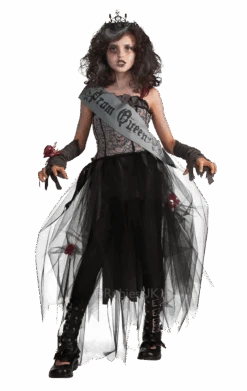 Kids Gothic Prom Queen Costume