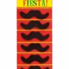 Boland 6 Pack Black Mexican Moustaches 2 Boland 6 Pack Black Mexican Moustaches -Palmer Sales 00040126p