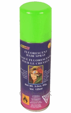 Green Fluorescent Hair Spray