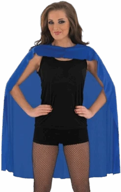 GENERIC Adult Classic Blue Superhero Cape