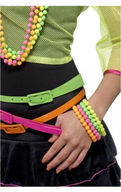 Smiffys Neon Retro Bracelets