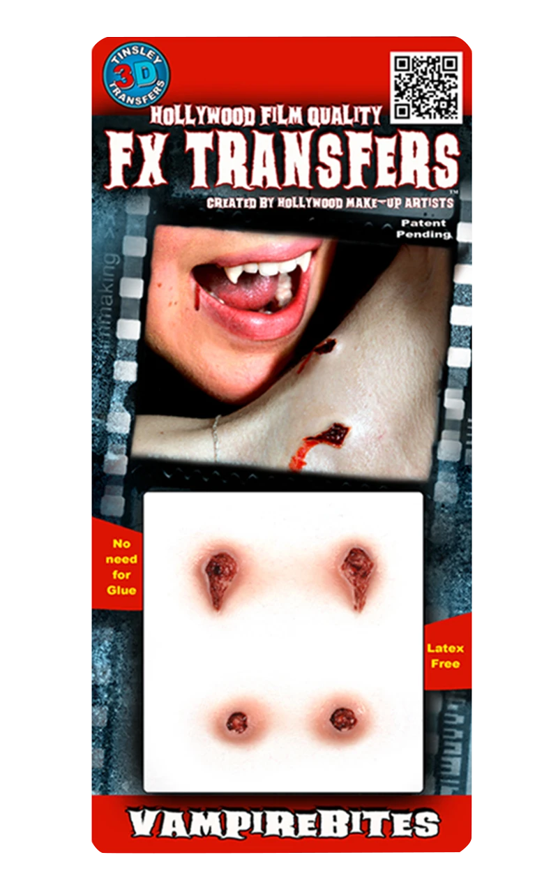 Vampire Bites 3D FX Transfers Accessory 3 Vampire Bites 3D FX Transfers Accessory