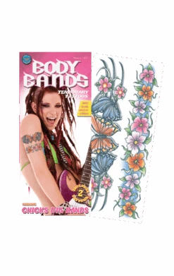 Flowers Body Band Temporary Tattoo
