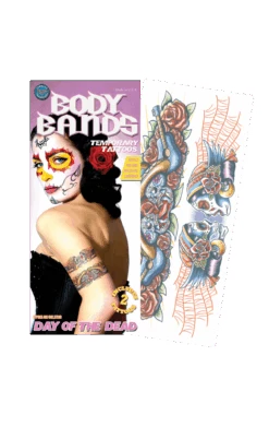 Gypsy Skull Body Band Temporary Tattoo
