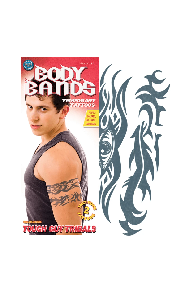Tribal Eye Body Band Temporary Tattoo 3 Tribal Eye Body Band Temporary Tattoo