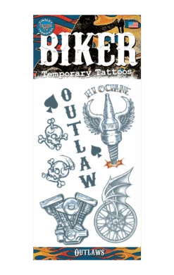 Biker Tattoo Set