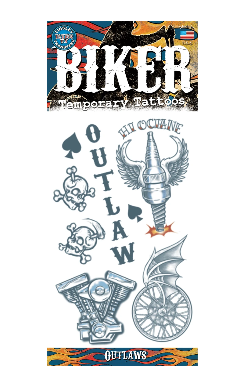 Biker Tattoo Set 3 Biker Tattoo Set