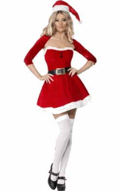 Smiffys Womens Santa Babe Christmas Costume