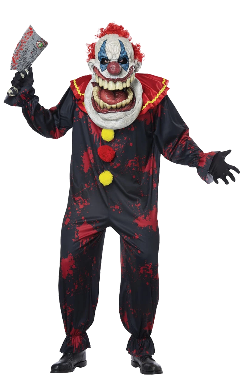 Adult Die Laughing Creepy Clown Costume 3 Adult Die Laughing Creepy Clown Costume