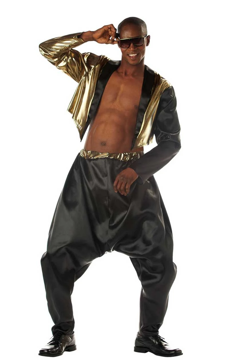 Adult Old School Rapper 80s Costume 3 Adult Old School Rapper 80s Costume