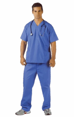 Adult Blue Hospital Scrubs Costume