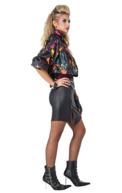 GENERIC Womens 80s Rock Chick Costume -Palmer Sales 00095387a03