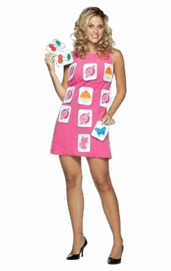 GENERIC Memory Game Dress Costume