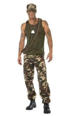 Smiffys Adult Khaki Camo Costume