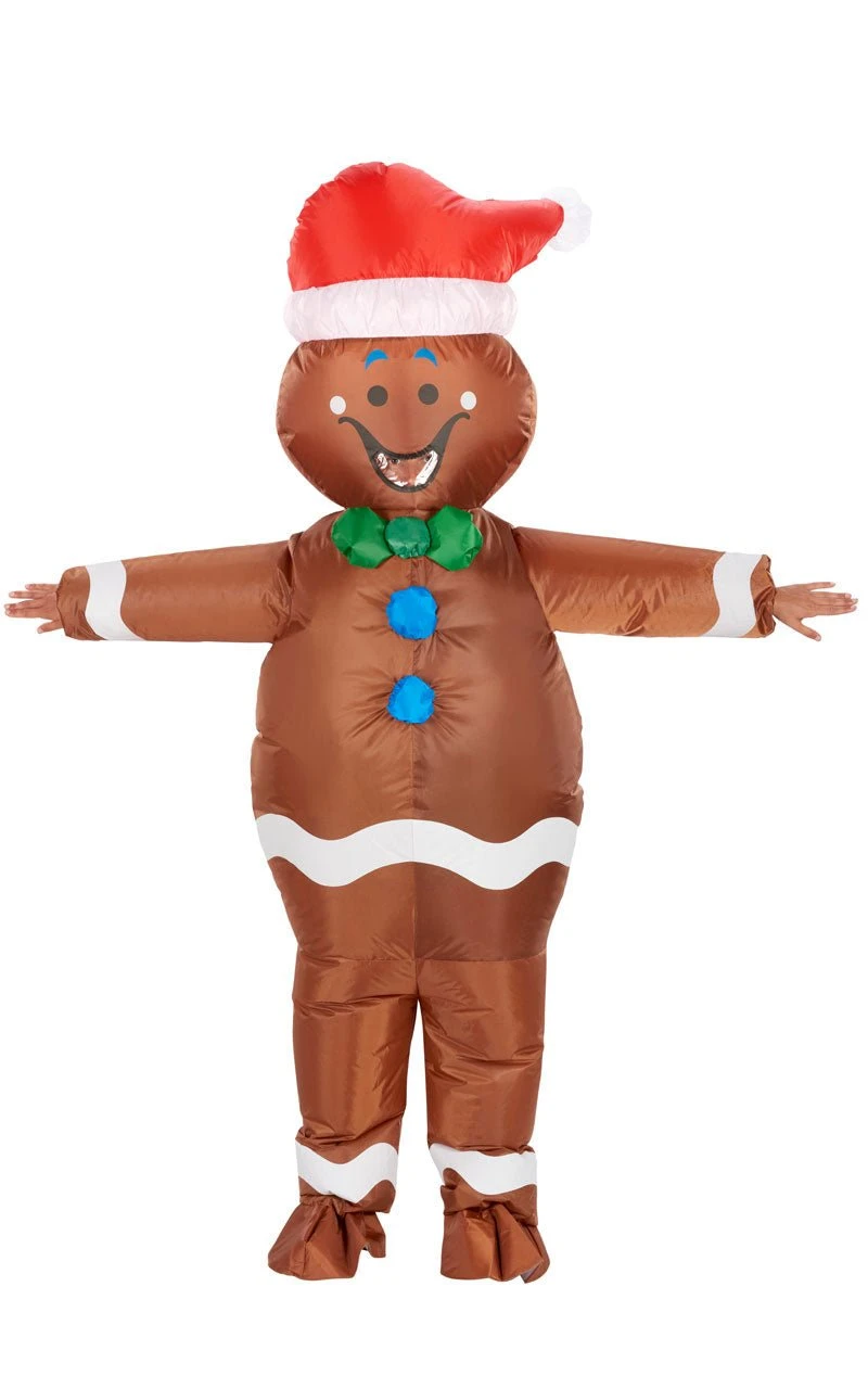 GENERIC Adult Inflatable Gingerbread Man Costume 2 GENERIC Adult Inflatable Gingerbread Man Costume