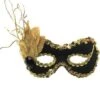 GENERIC Black And Gold Masquerade Facepiece 1 GENERIC Black And Gold Masquerade Facepiece -Palmer Sales black and gold masquerade facepiece 333318