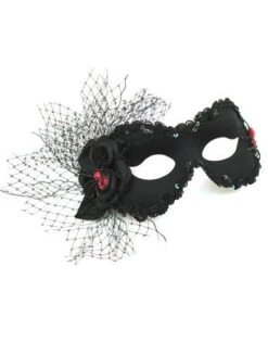 GENERIC Black Masquerade Facepiece