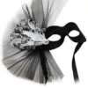 GENERIC Black & White Masquerade Facepiece -Palmer Sales black white masquerade facepiece 439581