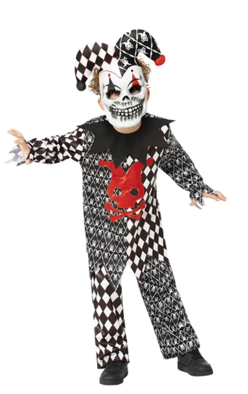 GENERIC Childrens Evil Jester Costume 3 GENERIC Childrens Evil Jester Costume