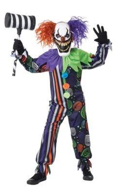 GENERIC Childrens Funhouse Fiend Clown Costume