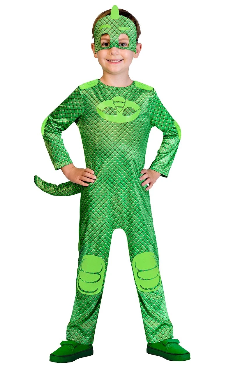 AMSCAN Kids PJ Facepieces Gekko Costume 3 AMSCAN Kids PJ Facepieces Gekko Costume