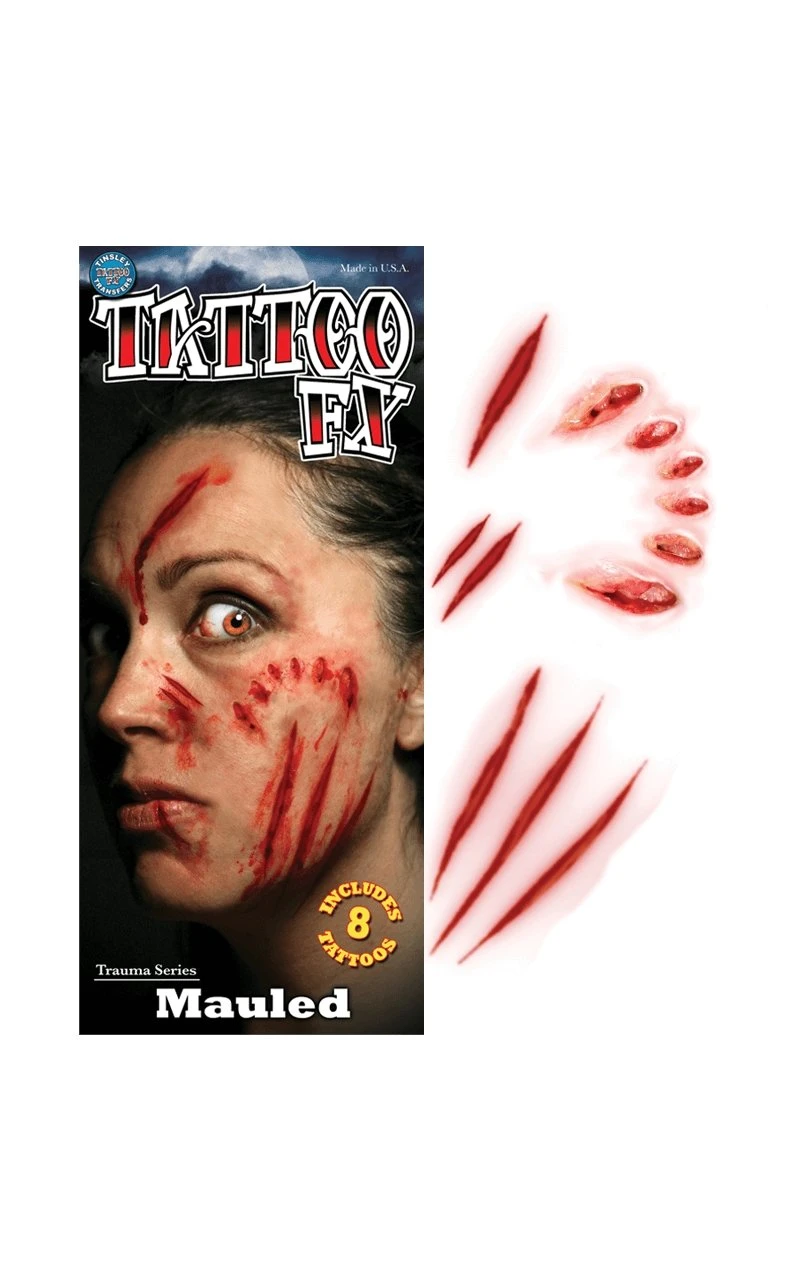 Mauled Trauma Tattoo Transfer 3 Mauled Trauma Tattoo Transfer