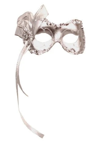 GENERIC Silver Masquerade Facepiece 3 GENERIC Silver Masquerade Facepiece