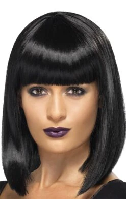 Smiffys Womens Black Diva Wig