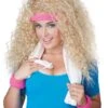 GENERIC Womens Lets Get Physical Wig, Headband & Sweatband -Palmer Sales womens lets get physical wig headband sweatband 178558
