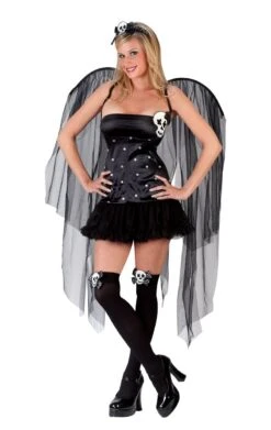 GENERIC Womens Skull Fairy Costume